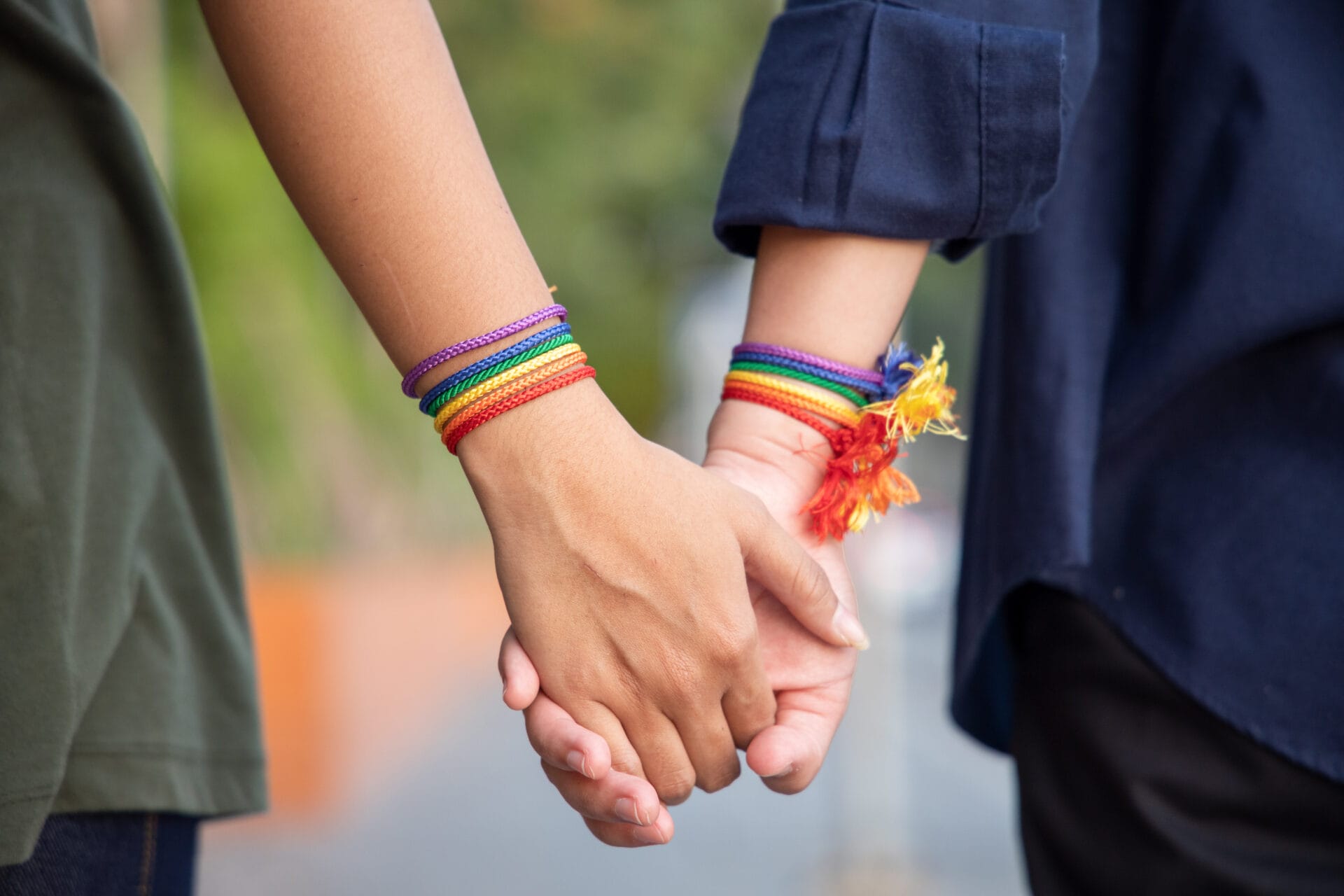 hand of LGBT for fostering